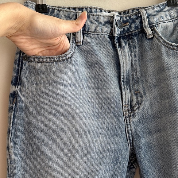 HIDDEN Light Blue Acid Wash Women's Front Slit Jeans, Denim Jeans, Size 24 - Picture 8 of 16